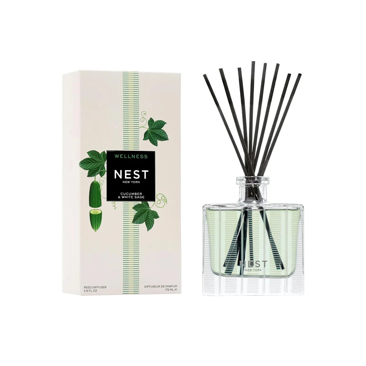 Cucumber & White Sage Reed Diffuser 5.9oz. - Just Fabulous Palm Springs