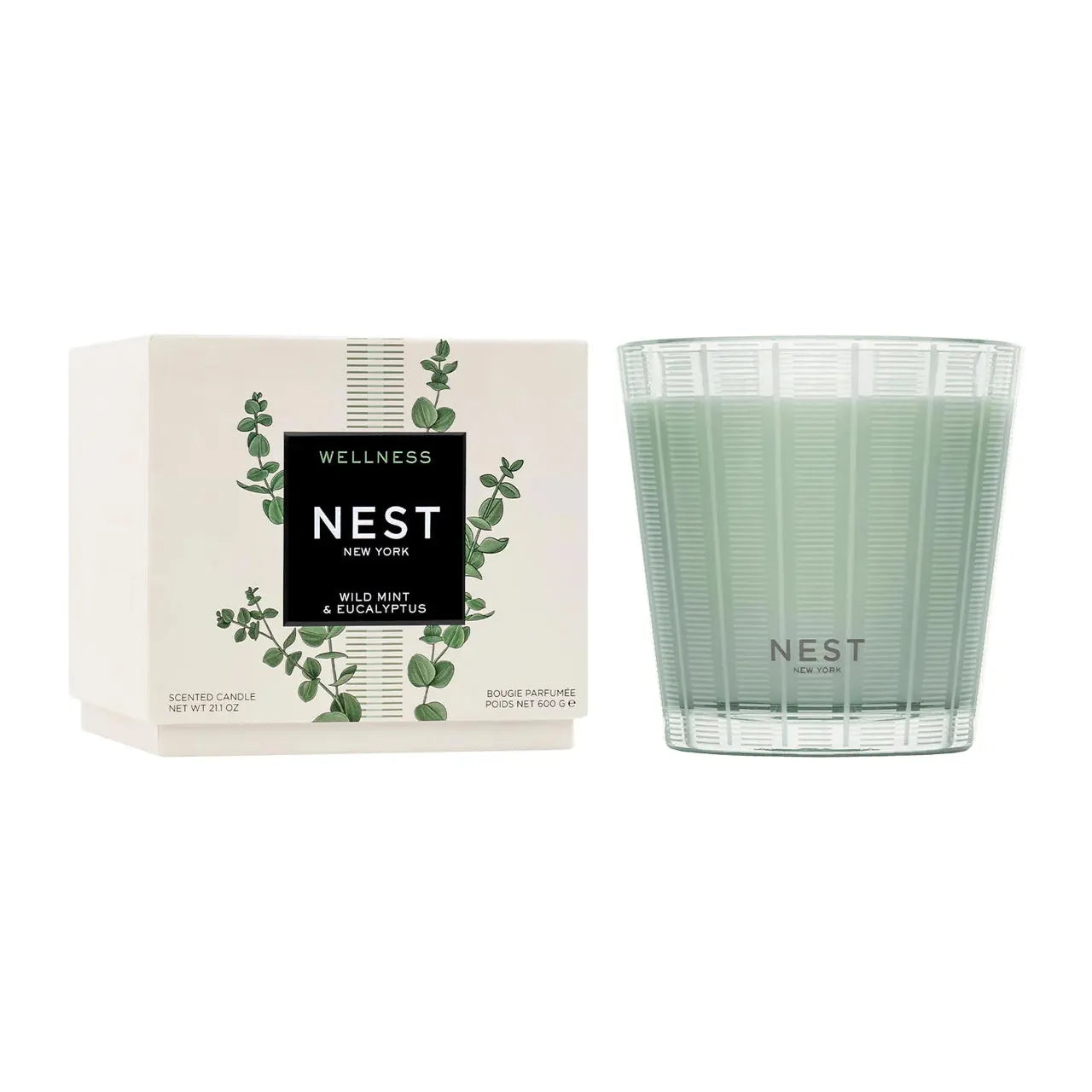 Wild Mint & Eucalyptus 3-Wick Candle 21.2oz - Just Fabulous Palm Springs