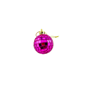 Tiny Disco Ball Ornament - Pink