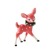 Standing Decorative Holiday Deer - Coral