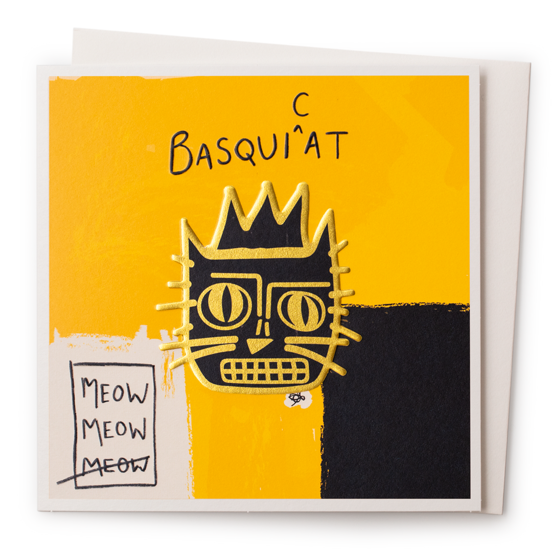 Basqui-Cat Greeting Card