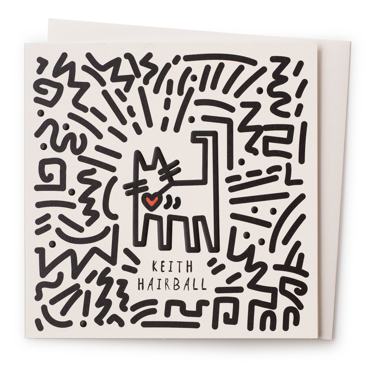 Keith Hairball Greeting Card