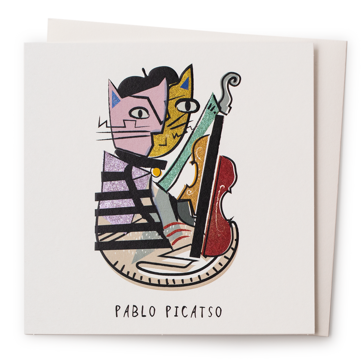 Pablo Pi-Catso Blank Greeting Card