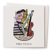 Pablo Pi-Catso Blank Greeting Card
