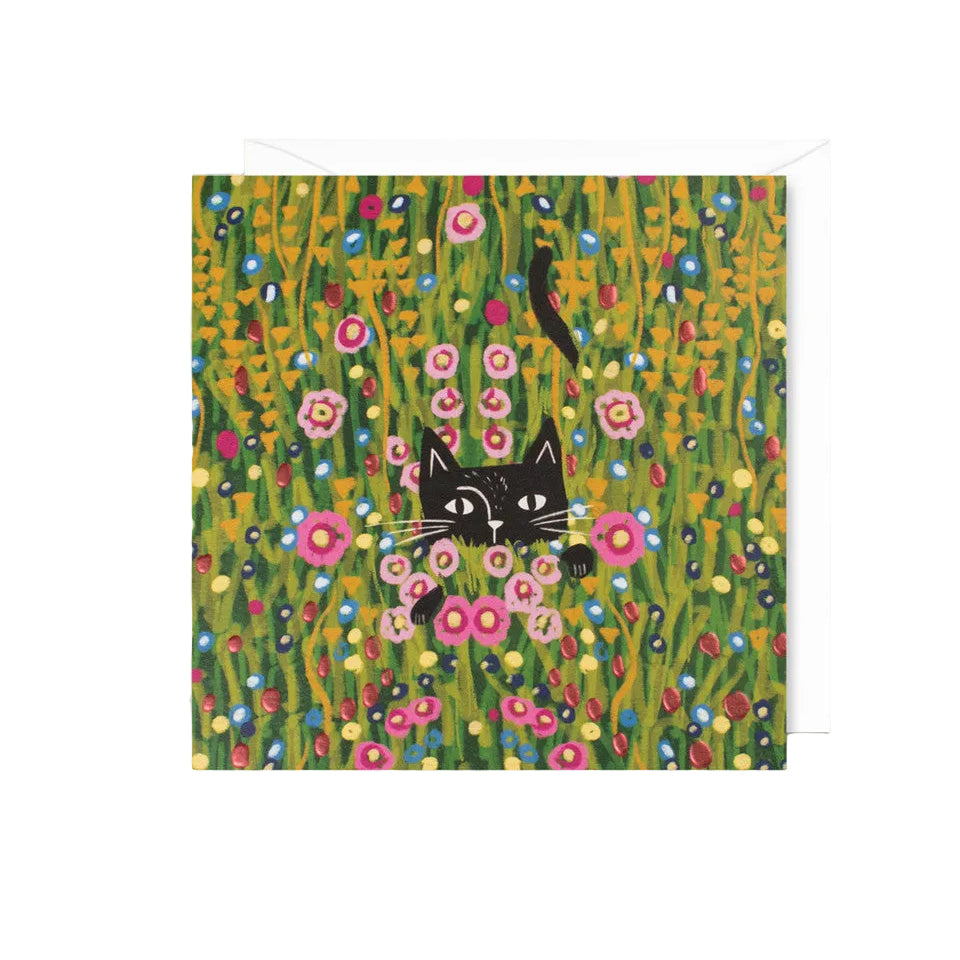 Klimt Flower Garden Greeting Card
