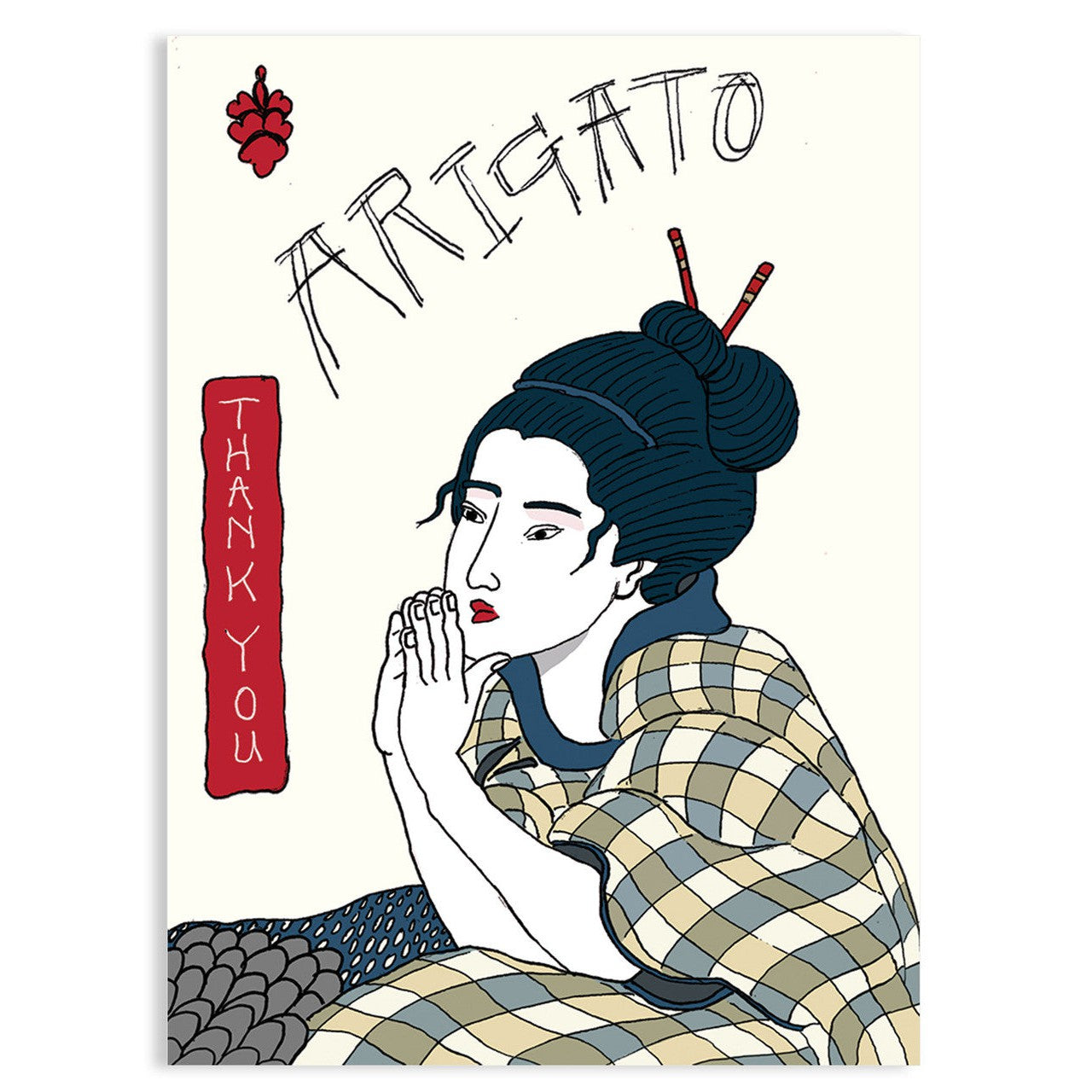 Arigato Greeting Card