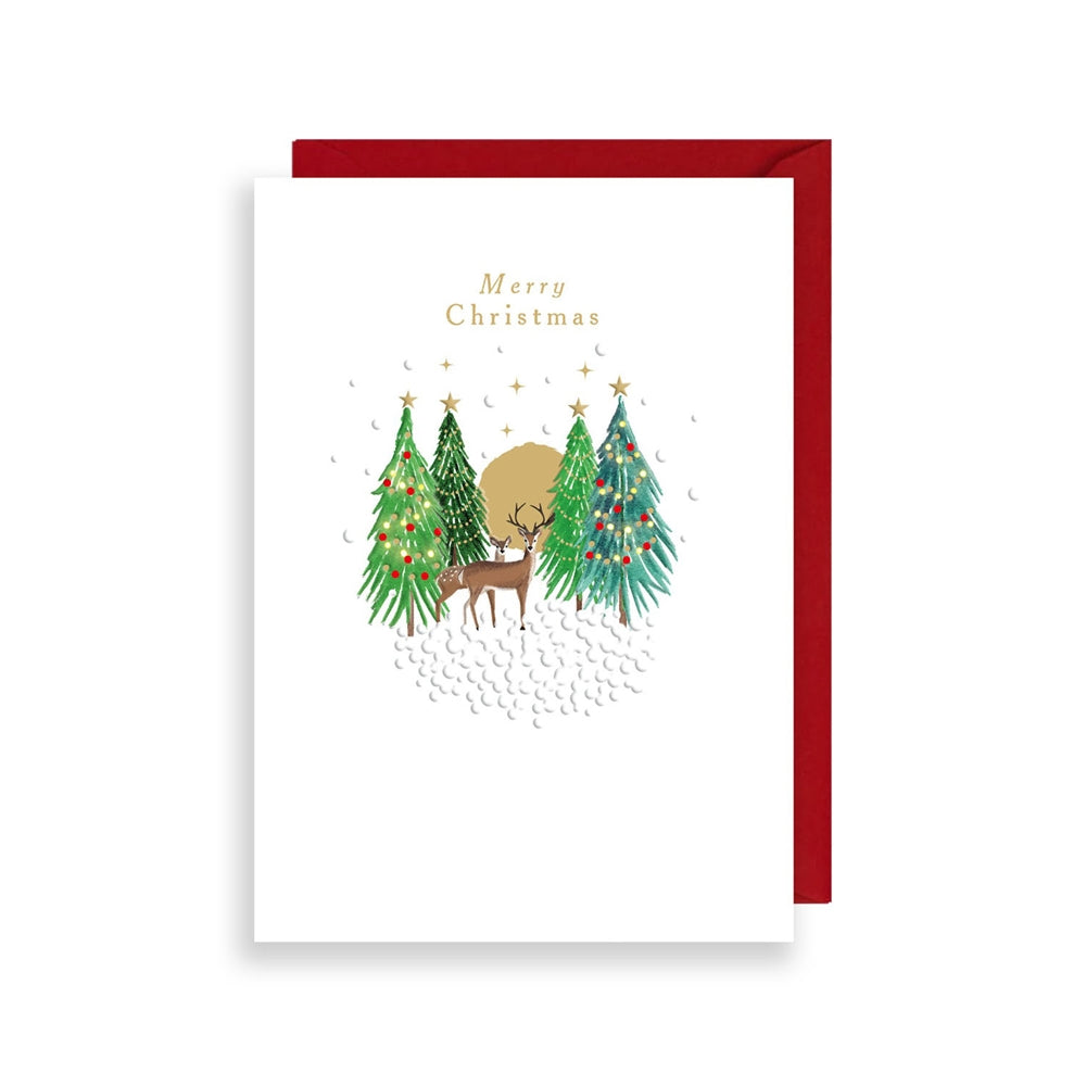 Christmas Deer Holiday Greeting Card