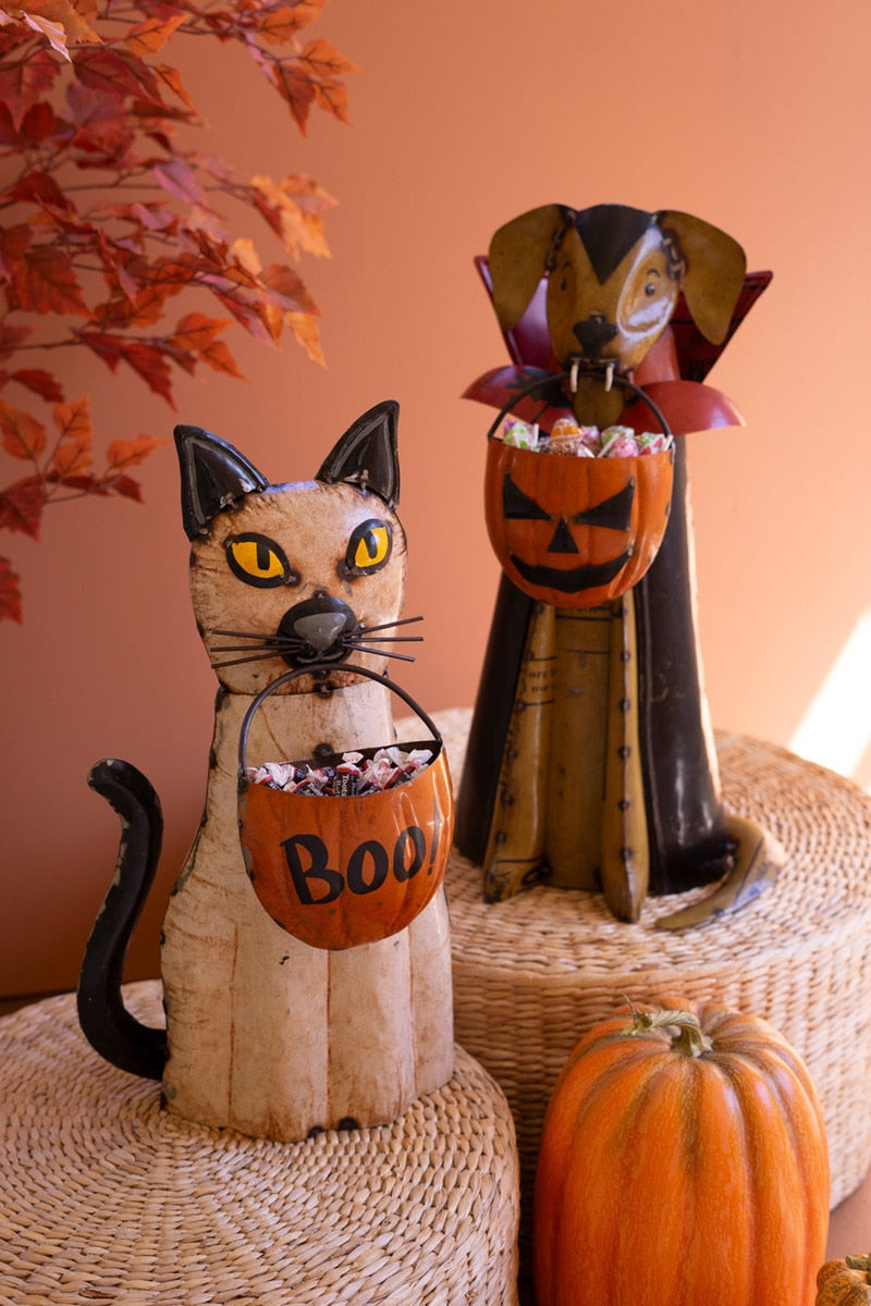 Metal Halloween Cat