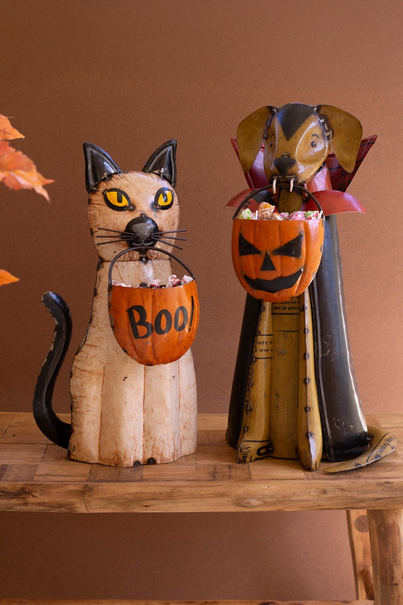Metal Halloween Cat