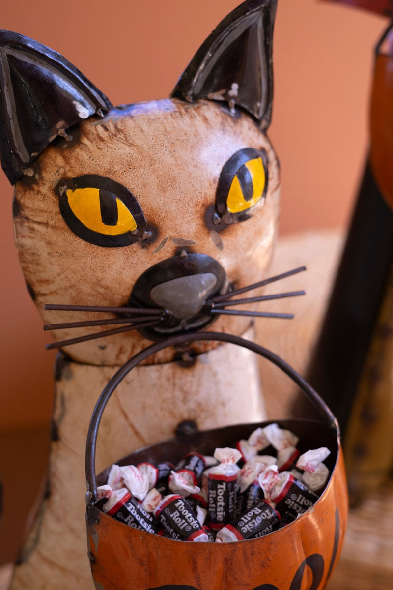 Metal Halloween Cat