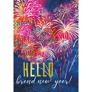 Fireworks New Years Holiday Card