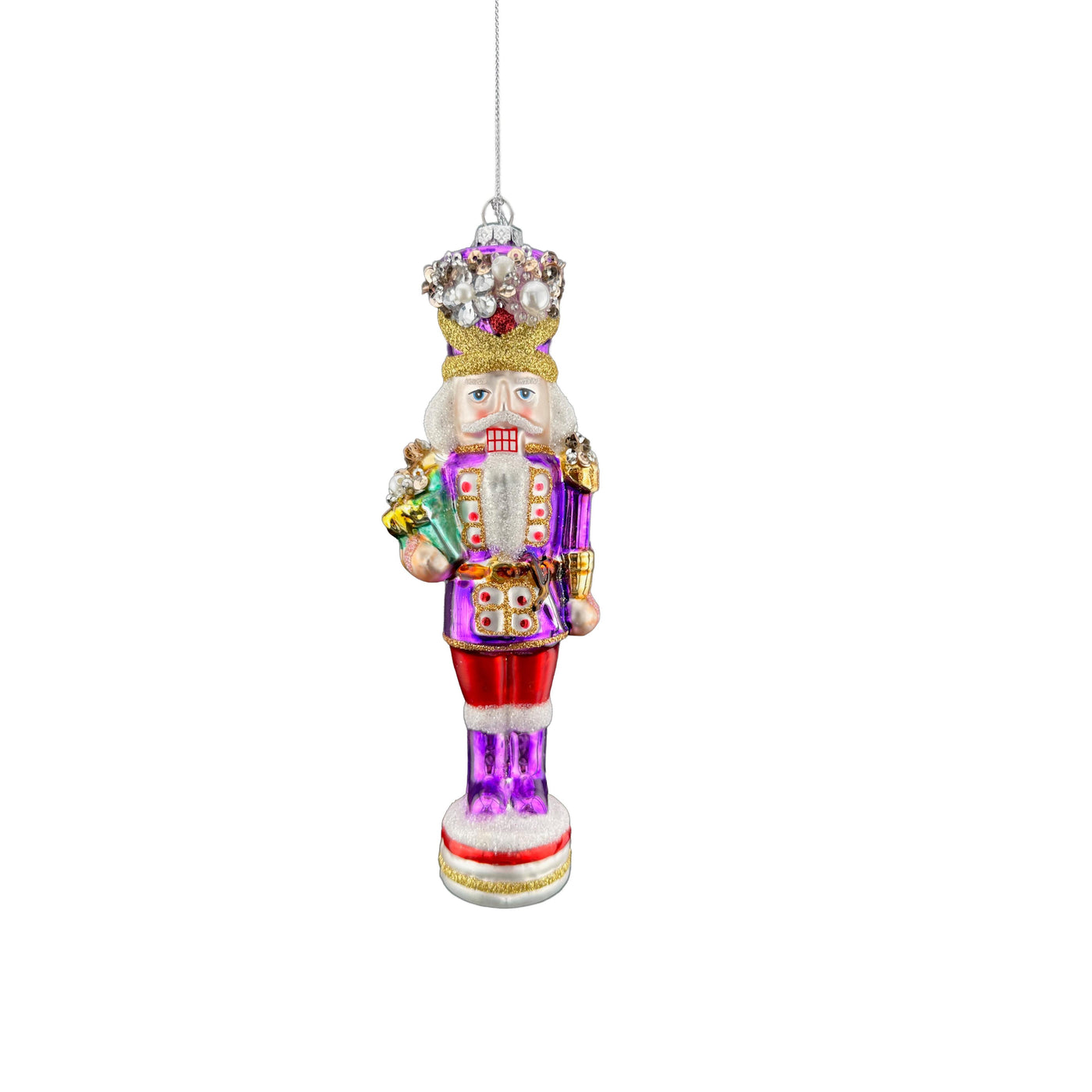 Nutcracker Ornament - Purple