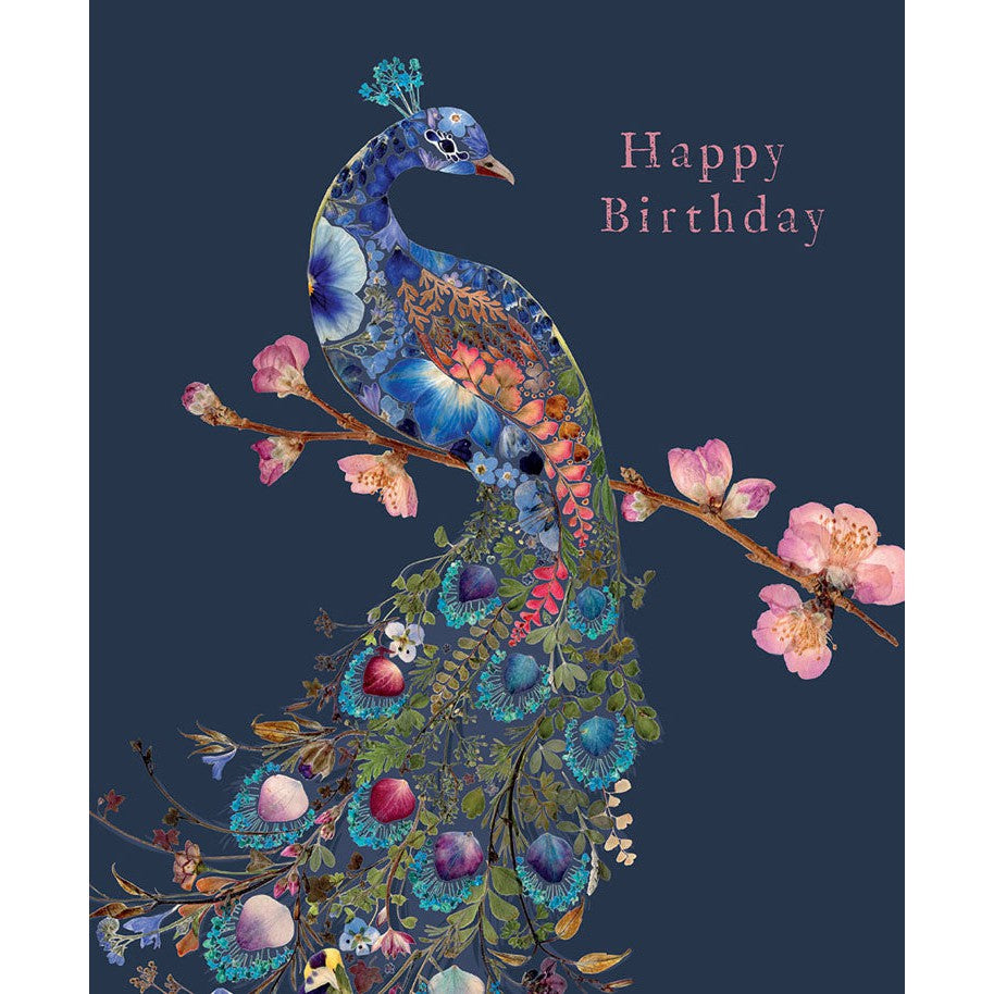 Peacock Birthday Card