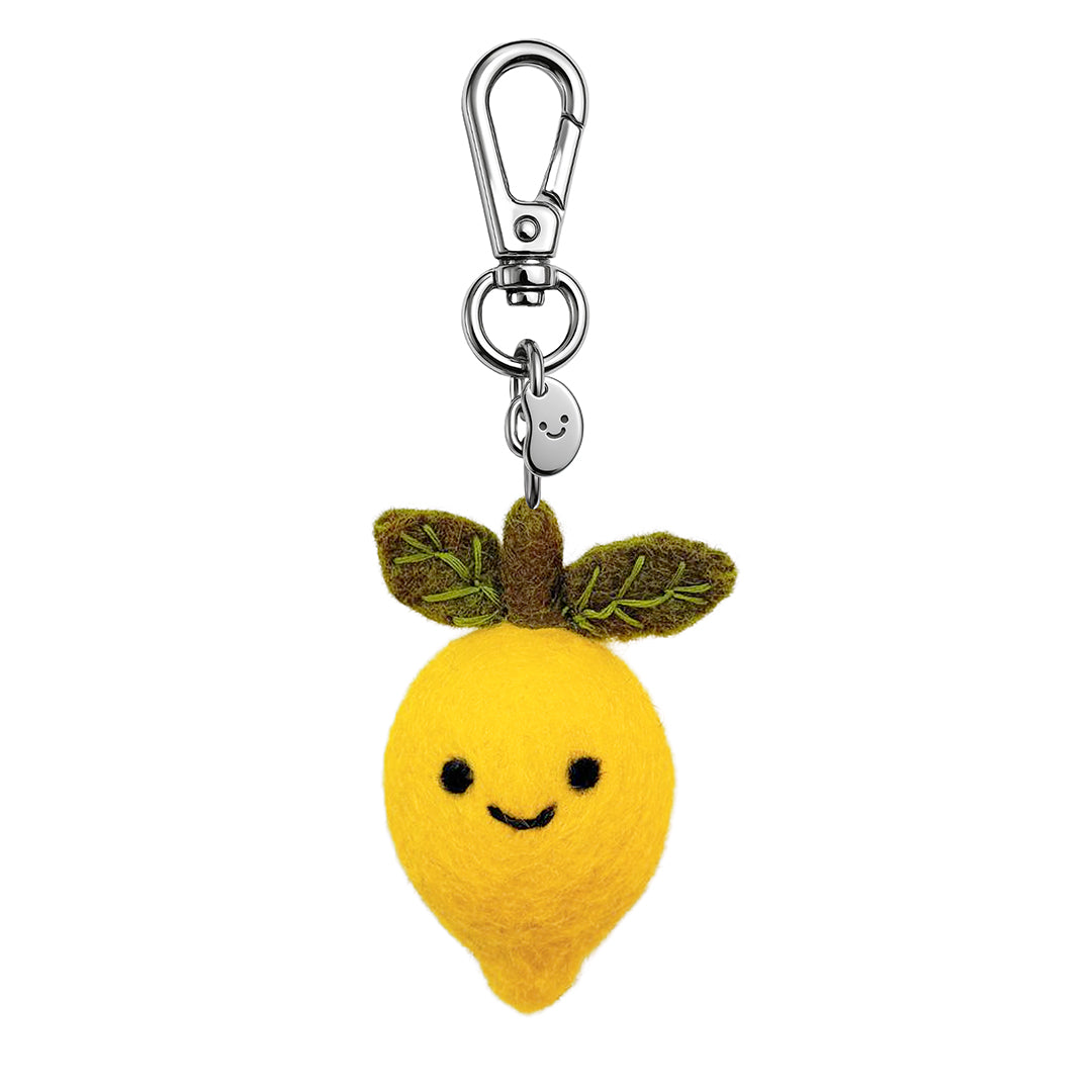 Lucy The Lemon Silly Beans Felt Keychain