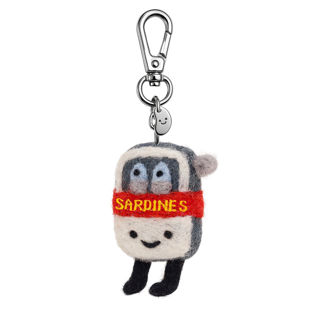 Suki Sardines Silly Beans Felt Keychain