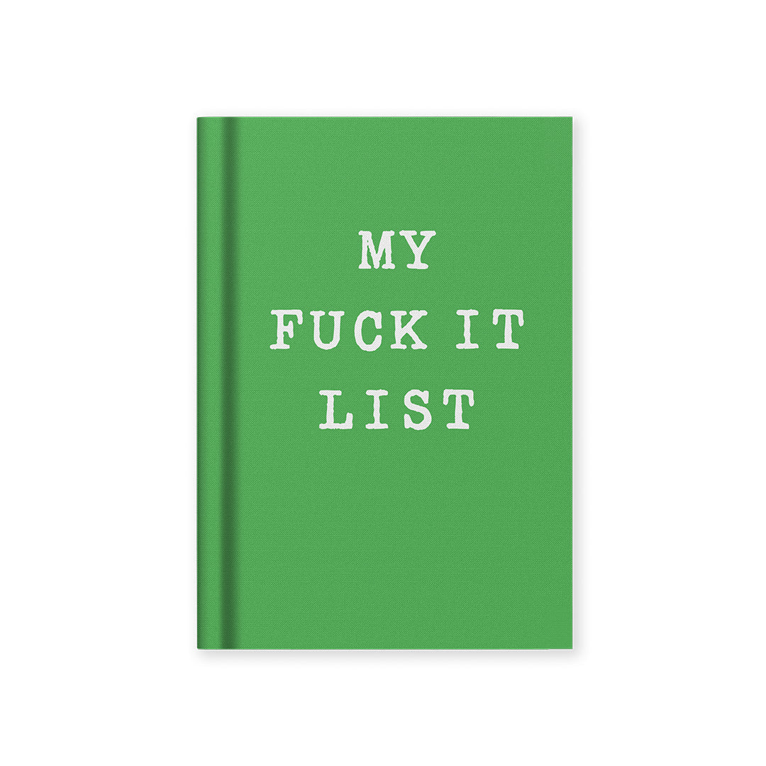 My Fuck It List Fabric Hardback Mini Notebook