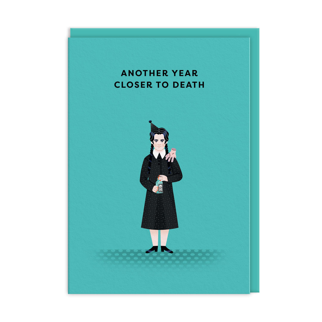 Wednesday Addams Birthday Card