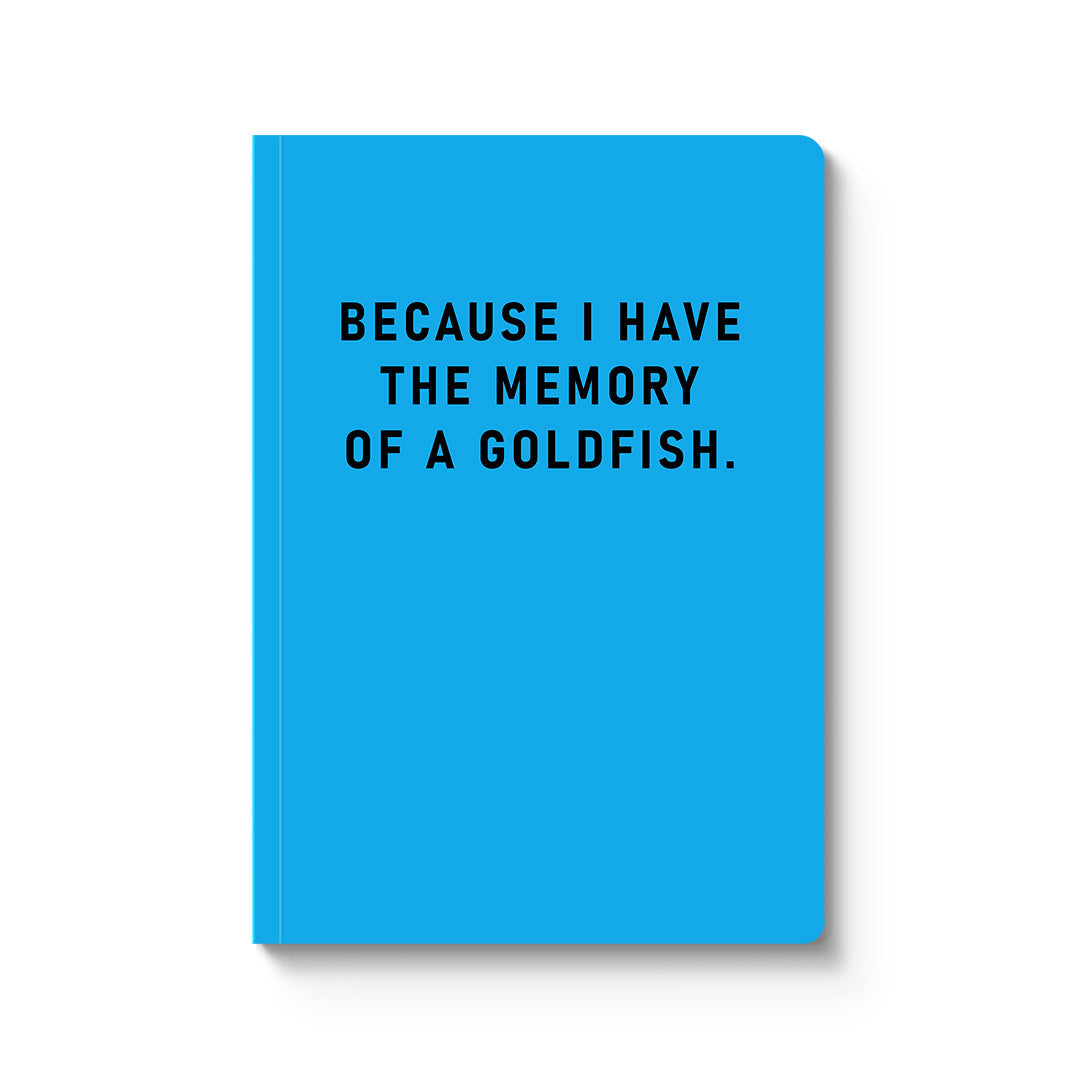 Memory Of Goldfish Paperback Notebook