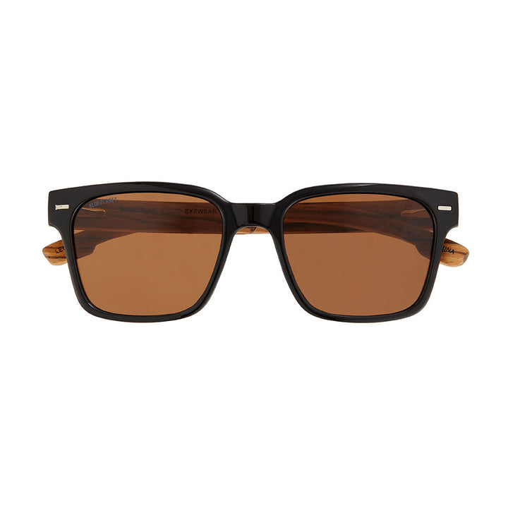 Oliver Polarized Sunglasses - Onyx / Zebra Wood
