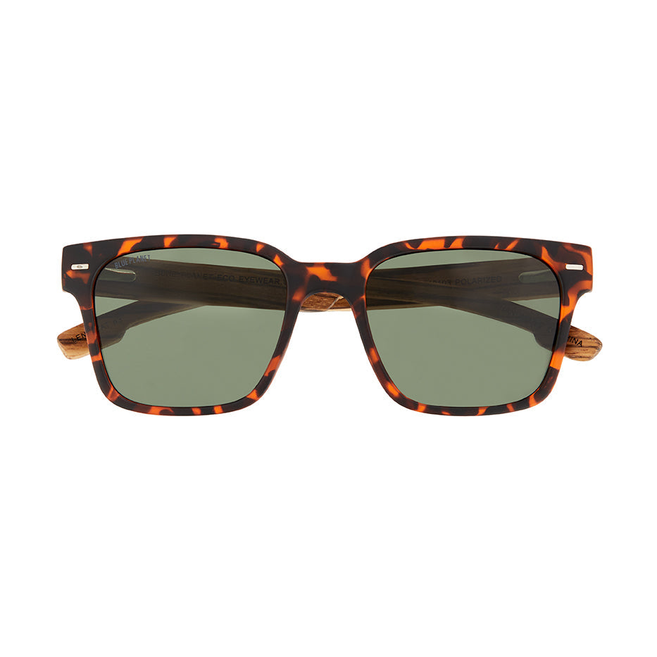 Oliver Polarized Sunglasses - Matte Brown Tortoise / Zebra Wood