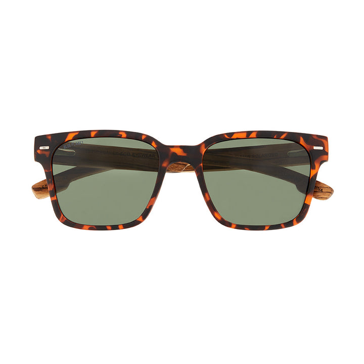 Oliver Polarized Sunglasses - Matte Brown Tortoise / Zebra Wood