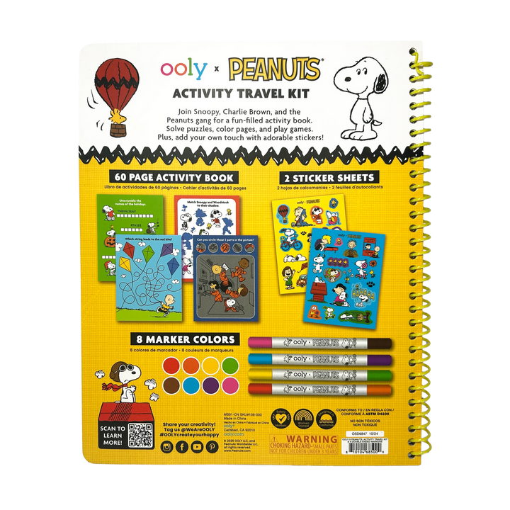 Peanuts Activity Travel Kit & Double-Ended Markers
