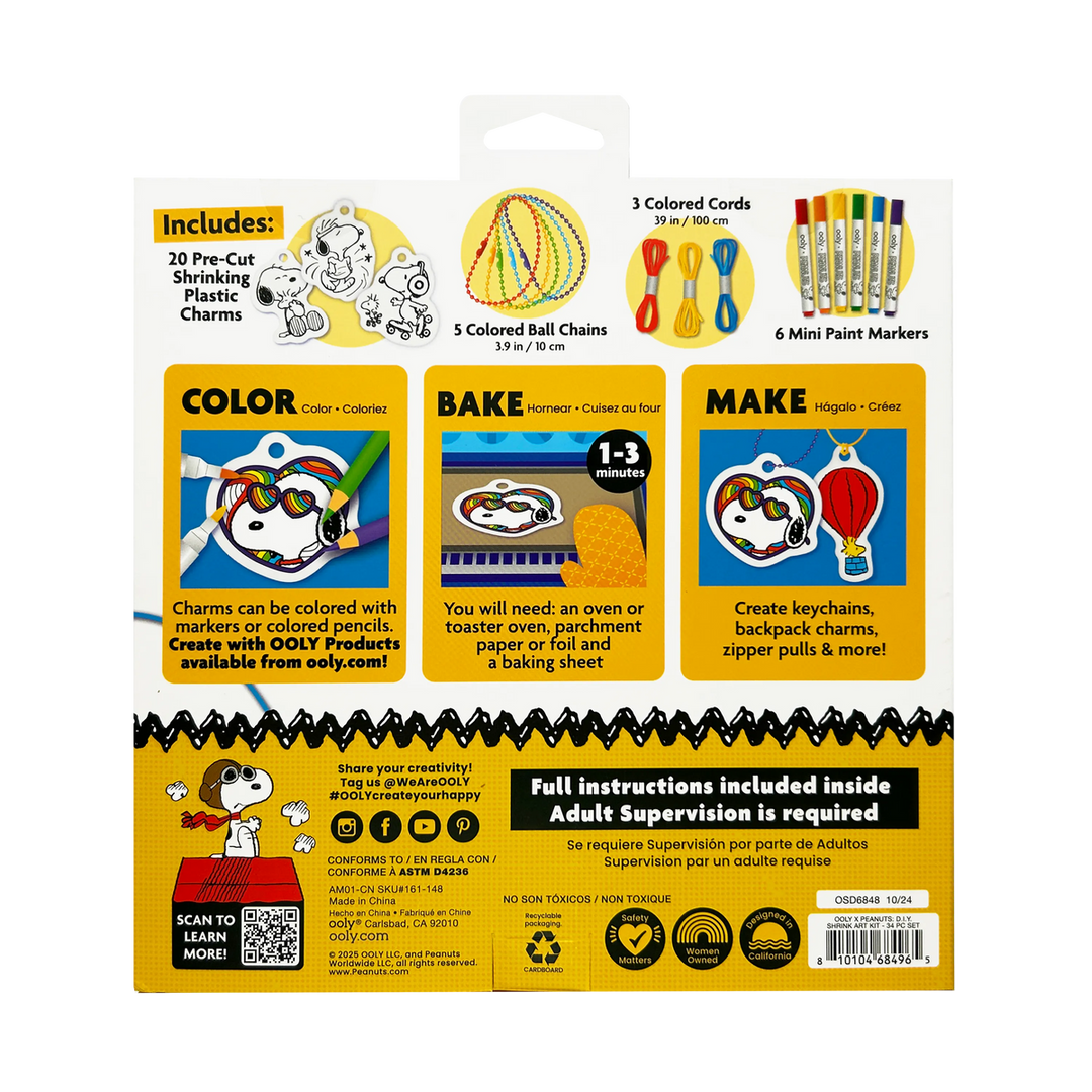 Peanuts DIY Shrink Art Kit