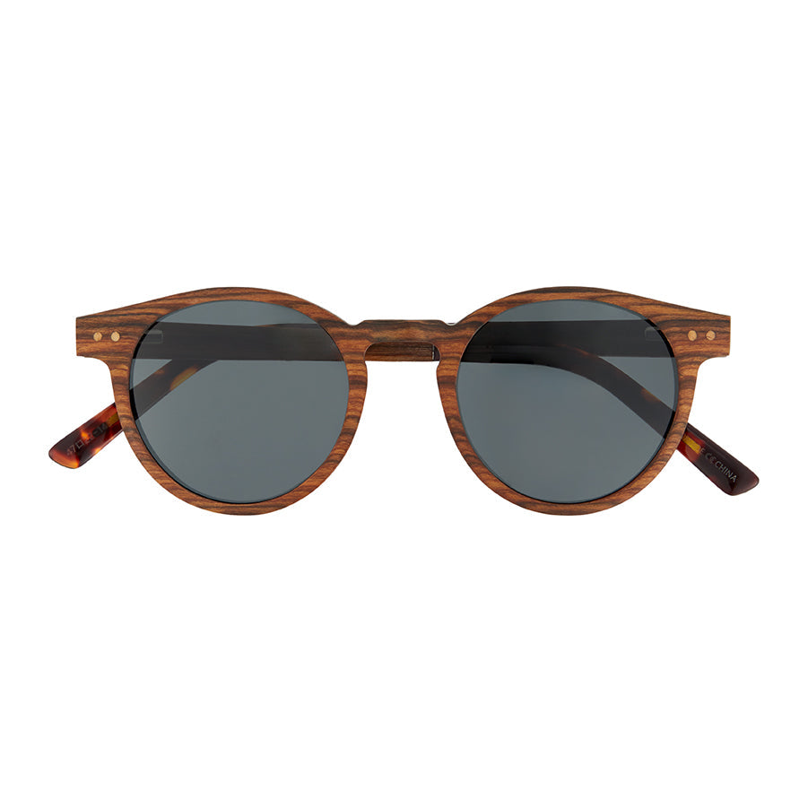 Origins Round Keyhole Polarized Sunglasses - Redwood