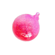 Iridescent Ombre Ball Ornament - Hot Pink & Red