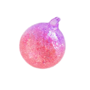 Iridescent Ombre Ball Ornament - Purple & Coral