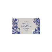 Blue & White Safety Matches in Matchbox - Other Than Everything I'm Fine