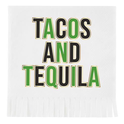 Tacos And Tequila Cocktail Napkins