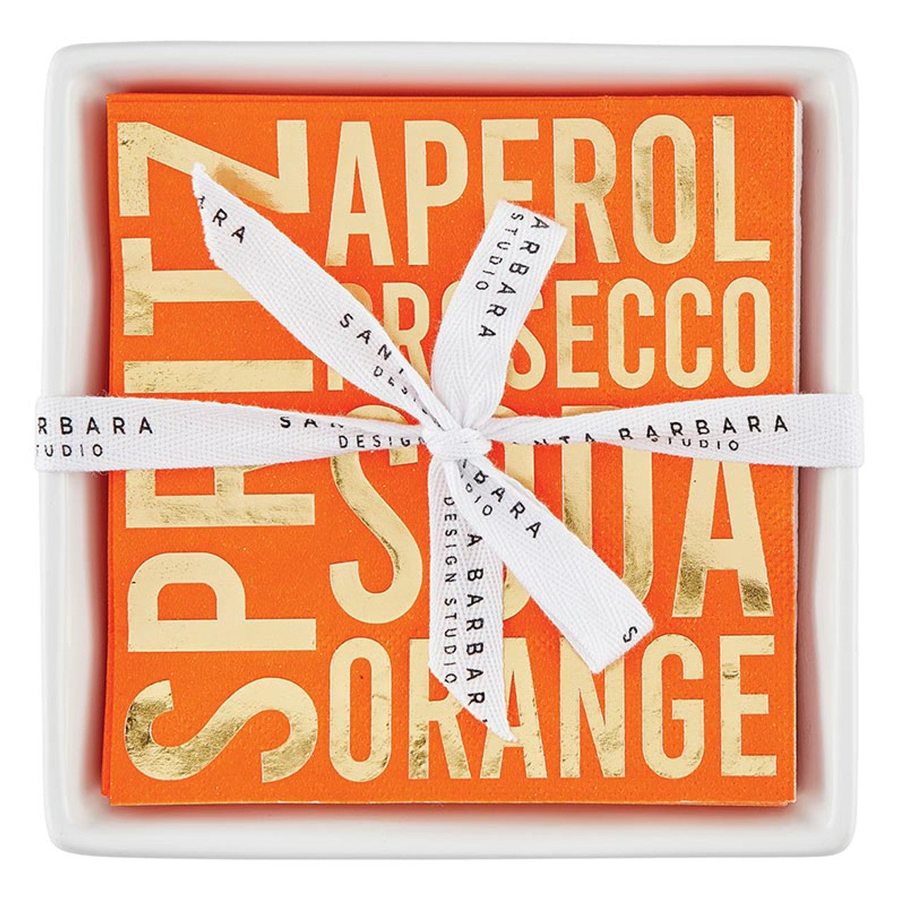 Spritz Ceramic Tray & Cocktail Napkins - Just Fabulous Palm Springs
