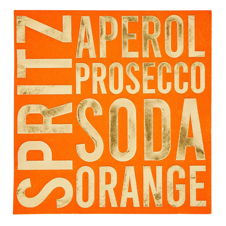 Spritz Ceramic Tray & Cocktail Napkins