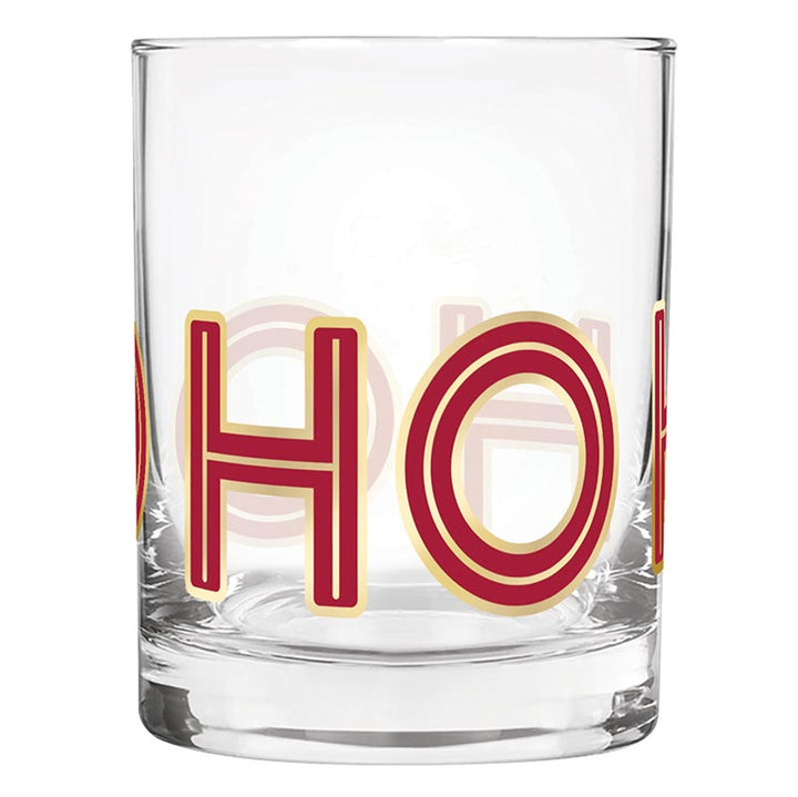 Ho Ho Ho Rocks Glass