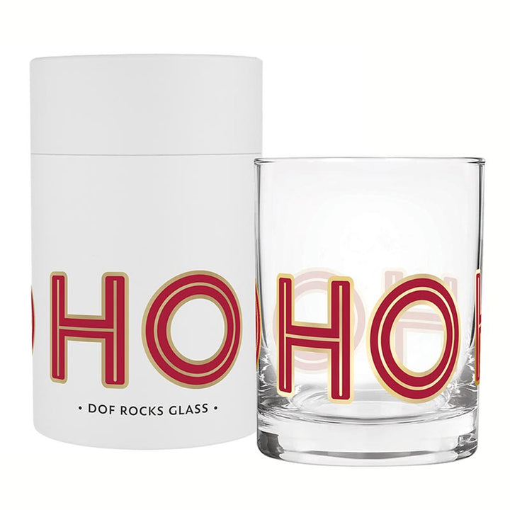 Ho Ho Ho Rocks Glass