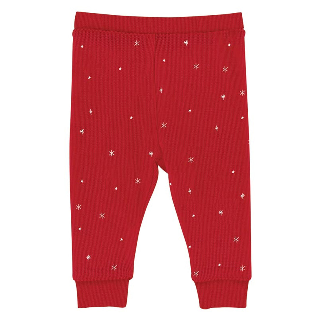 Christmas Cutie Waffle Knit Two-Piece Pajama Set