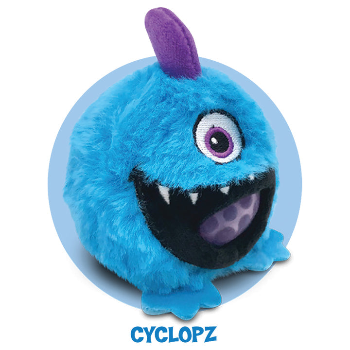 Silly Monsters Plush Ball Jellies - Blue Cyclopz