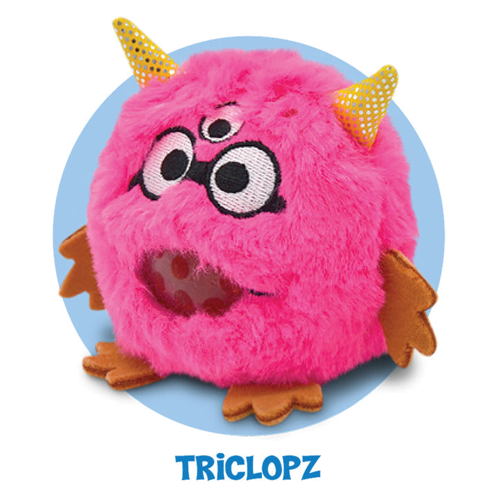 Silly Monsters Plush Ball Jellies - Pink Triclopz