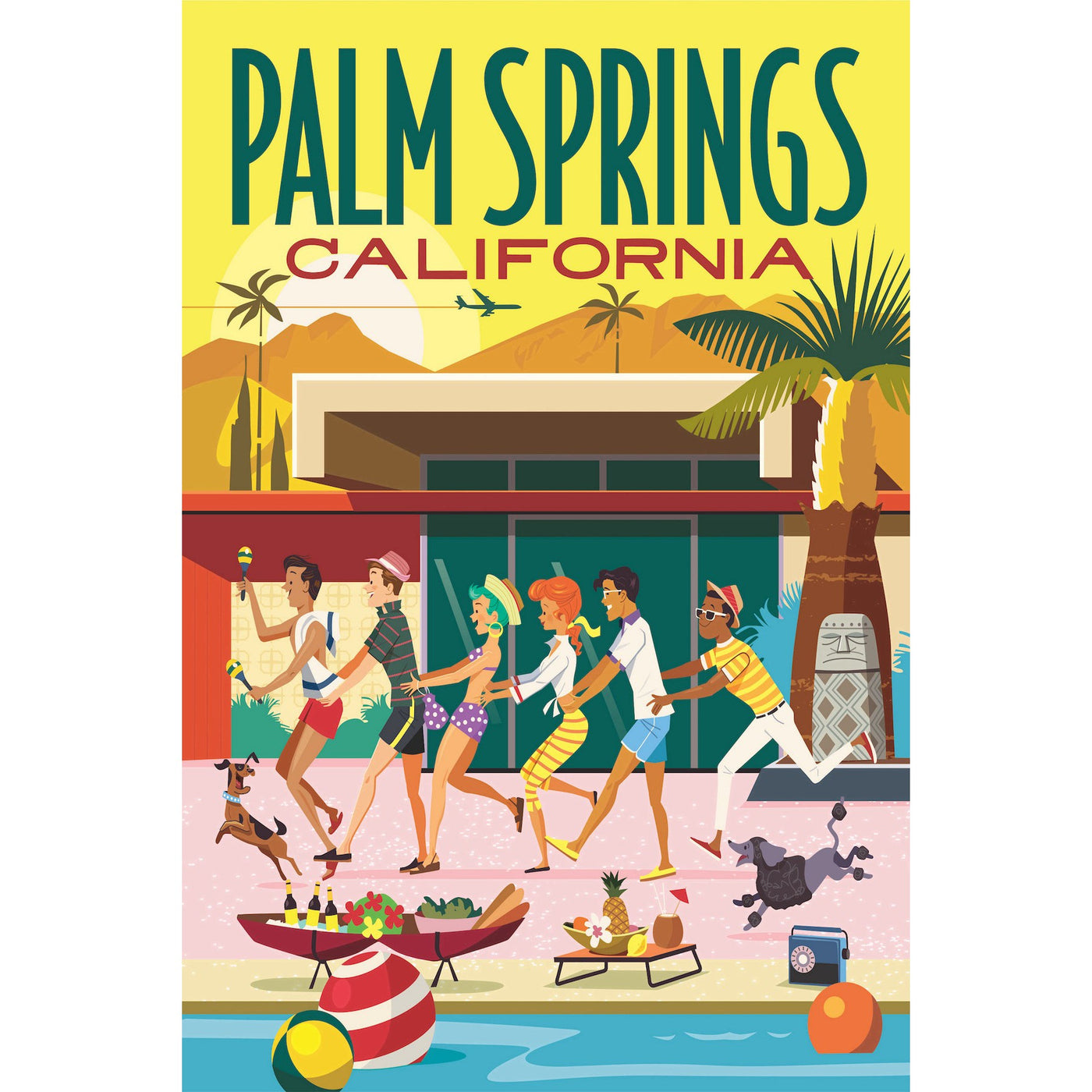 Palm Springs Conga Postcard