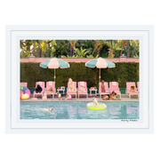 LIMITED EDITION of 50 - Pool Day, The Beverly Hills Hotel Extra Large 30" x 45" (Framed)