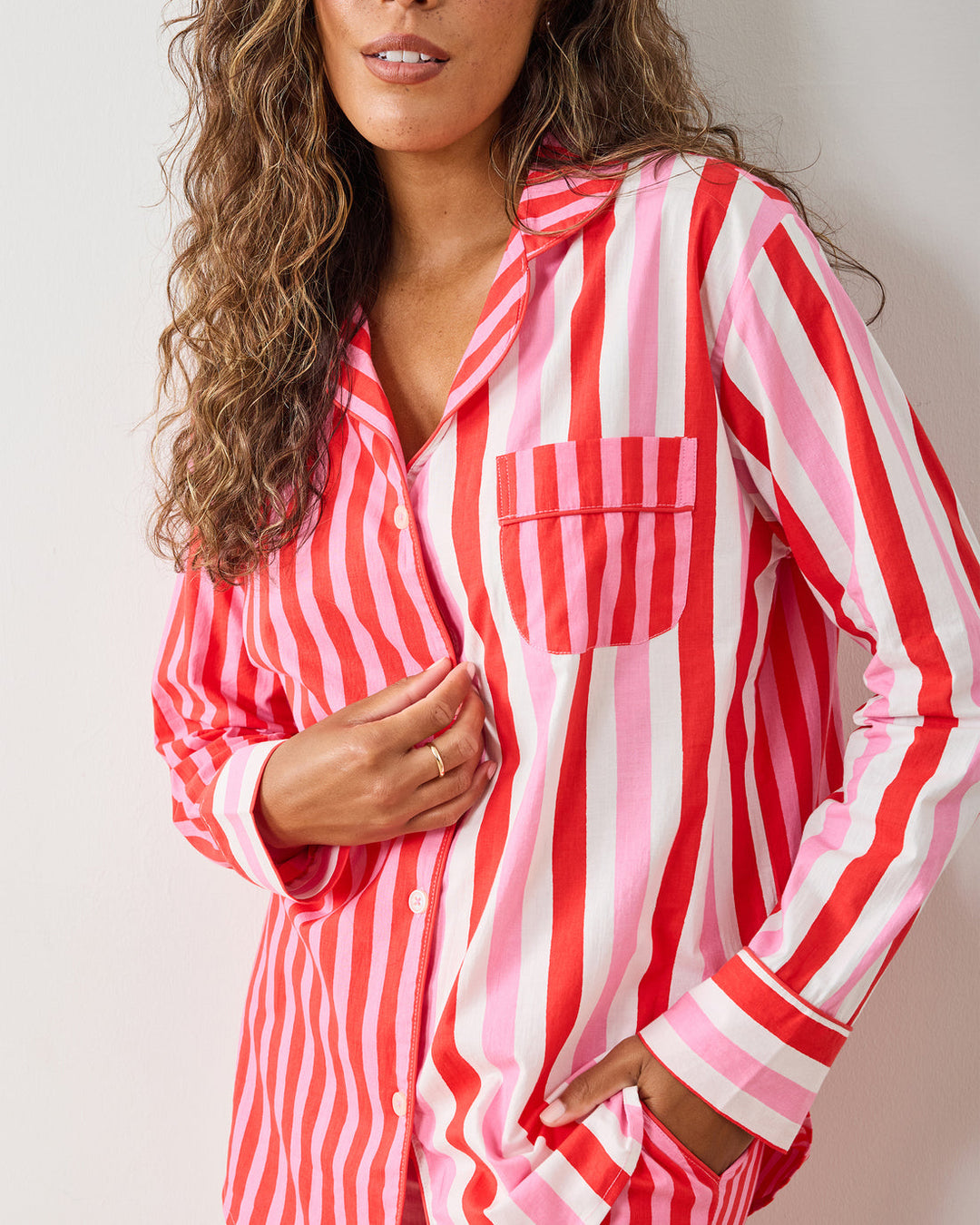 Peppermint Swirl Cotton Pajamas