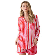 Peppermint Swirl Long Sleeve Shirt & Shorts Set - Just Fabulous Palm Springs