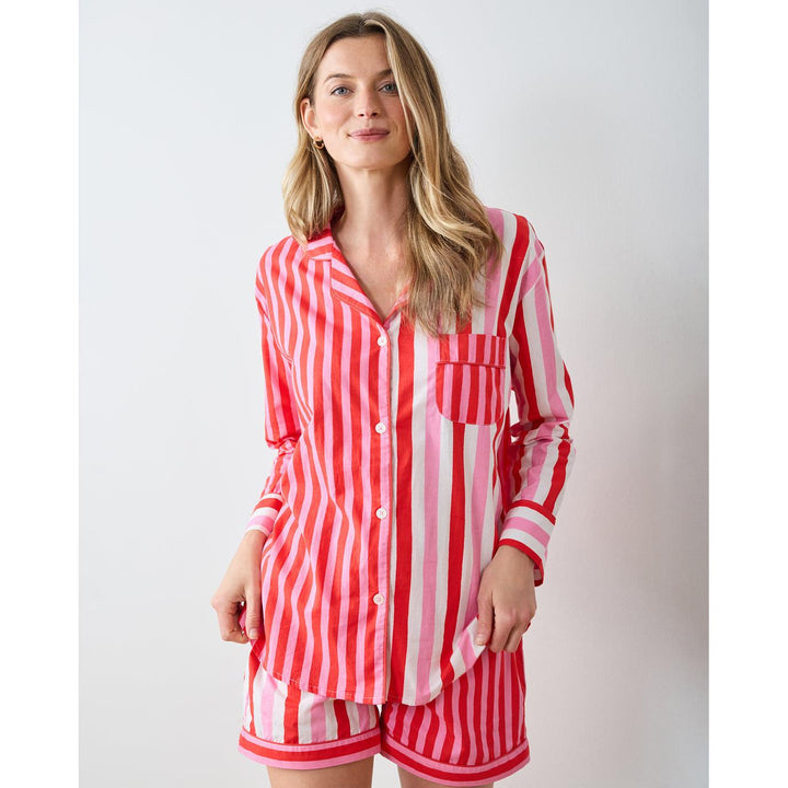 Peppermint Swirl Long Sleeve Shirt & Shorts Set