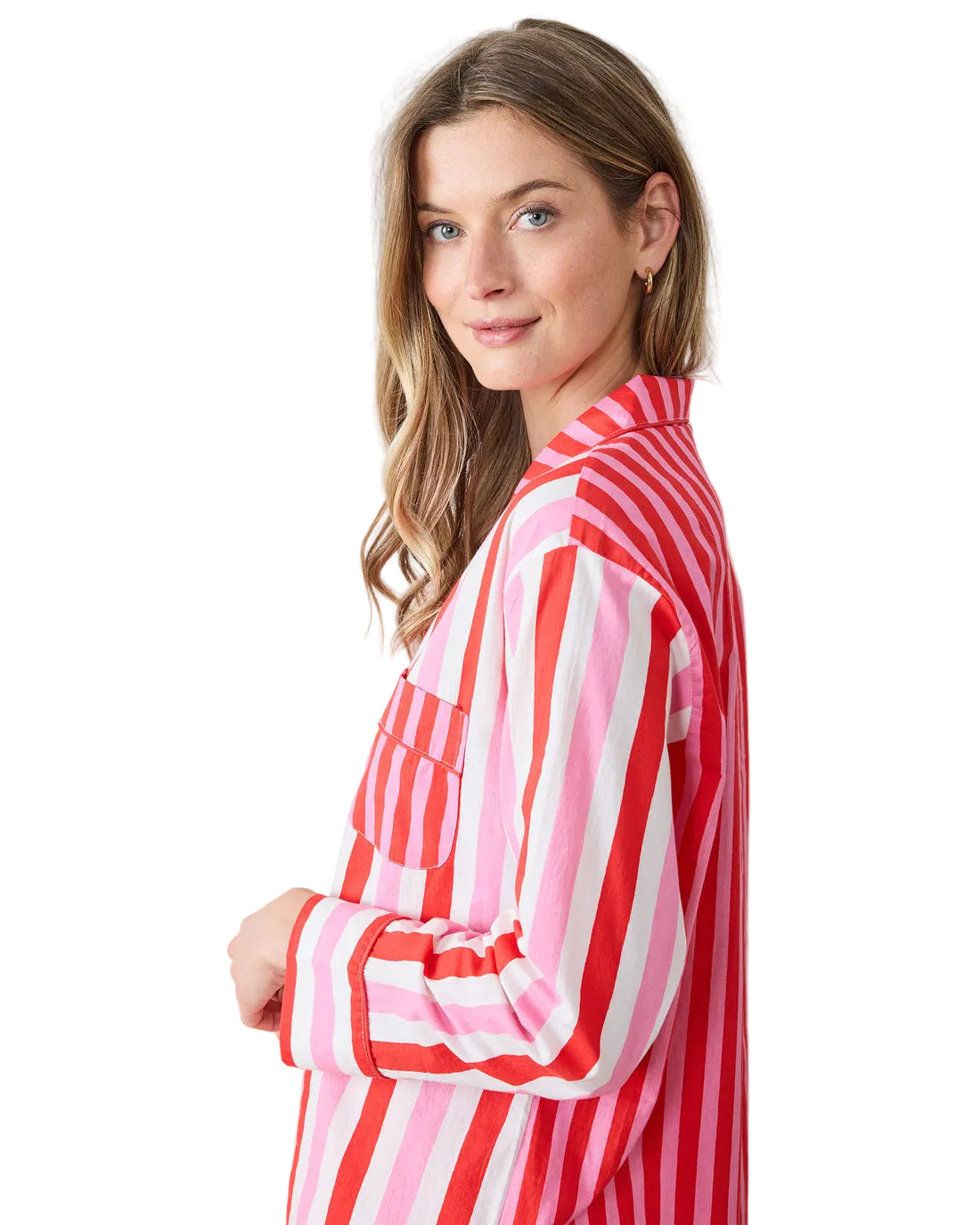 Peppermint Swirl Long Sleeve Shirt & Shorts Set - Just Fabulous Palm Springs