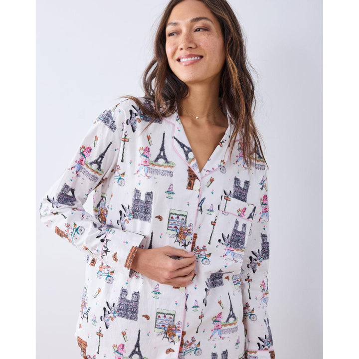Paris Getaway Long PJ Set