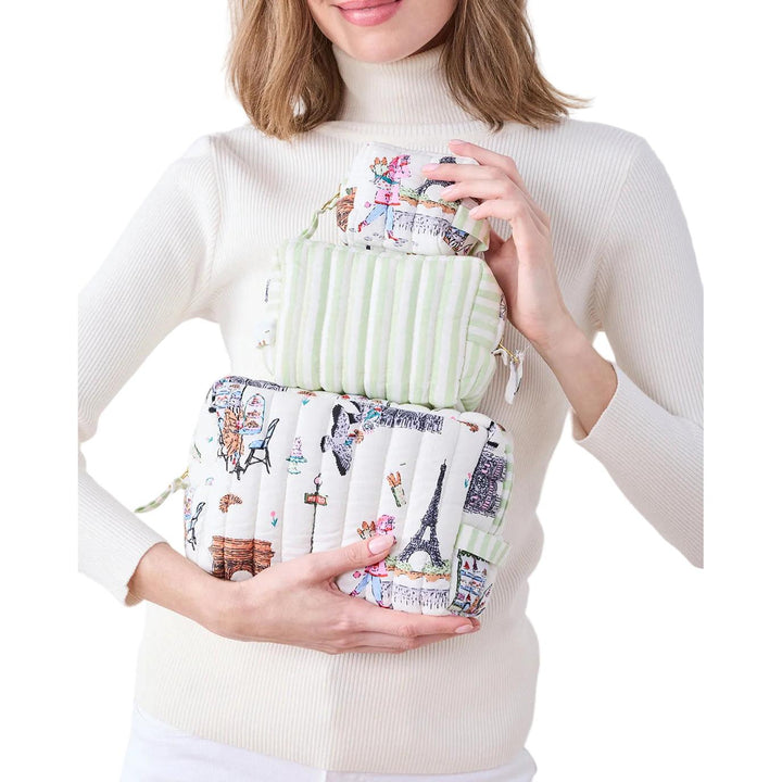 Paris Getaway Three's Best Pouch Set - Just Fabulous Palm Springs
