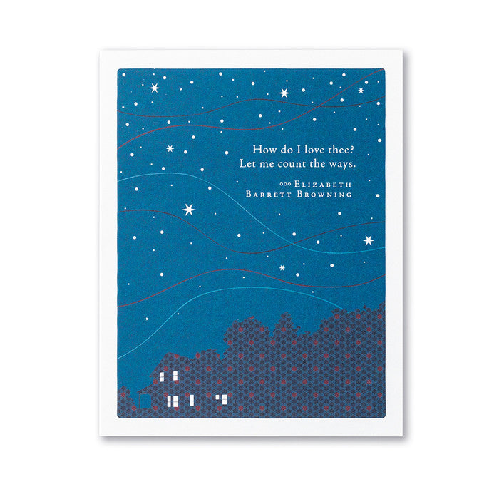How Do I Love Thee Greeting Card