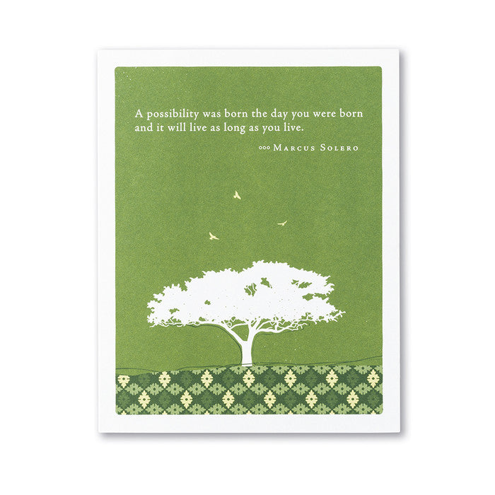 A Possibility Was Born Birthday Card
