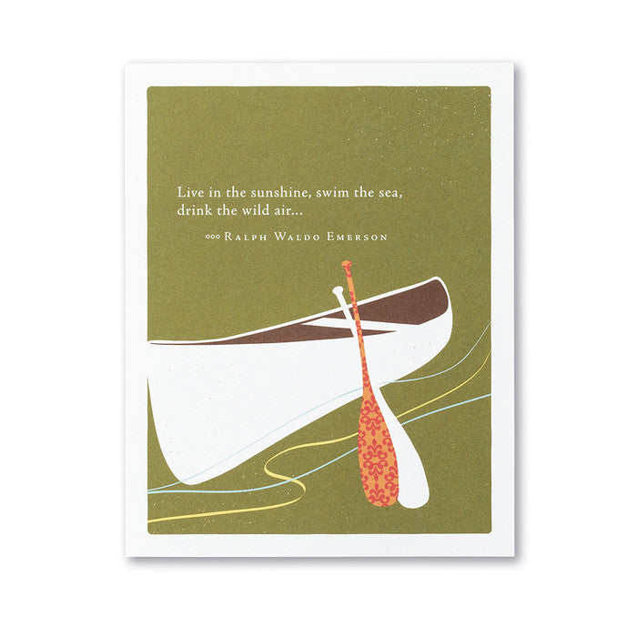 Live In The Sunshine Birthday Card